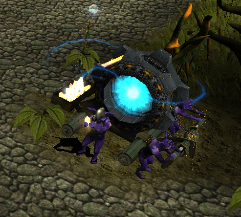 Chaos Goblin NPC at the Chaos Machine crafting station in Vanilla Mu Online