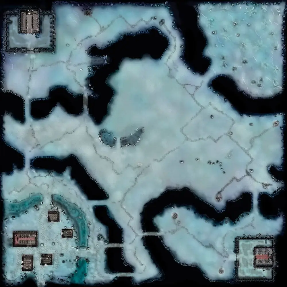 Devias snow region hunting grounds with Ice Queen boss in Vanilla Mu Online