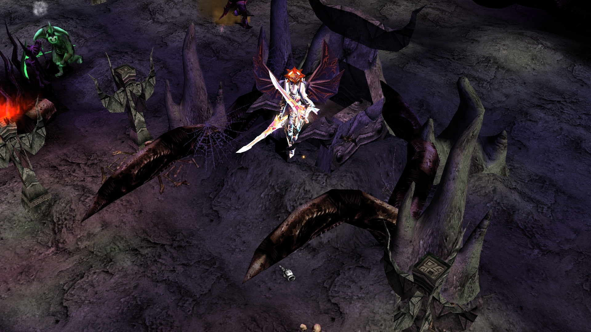Player seizing the throne in King of Dungeon PvP event in MU Online