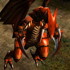 Red Dragon invasion monster with Gemstone drops in Vanilla Mu Online