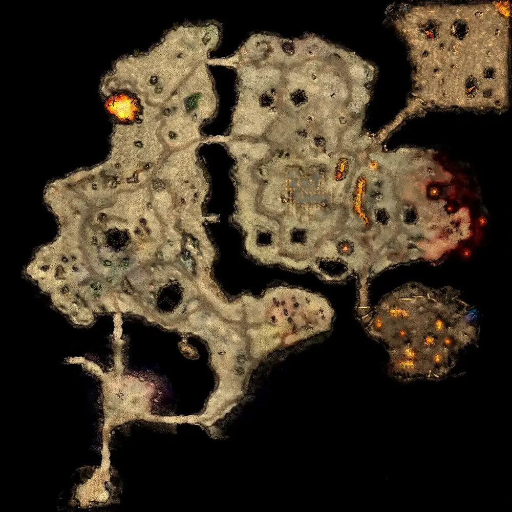 Tarkan scorching desert with Death Beam Knight and Zaikan spawns in MU Online