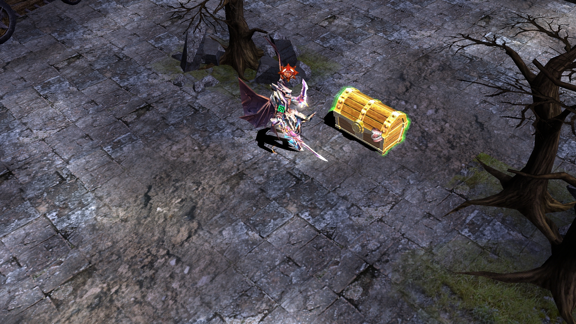 Curse Chest spawning on map during curse event in Vanilla Mu Online